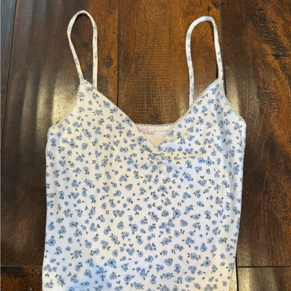Cotton On Blue Floral Camisole - White